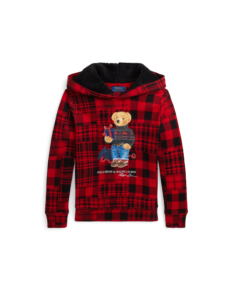 Ralph Lauren Polo小熊起绒布连帽衫