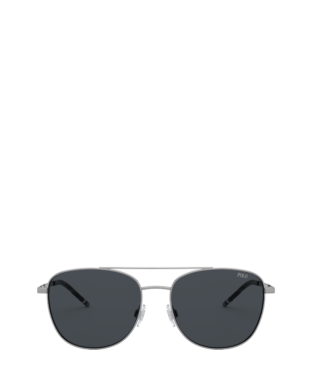 Ralph Lauren 条纹矩形太阳眼镜