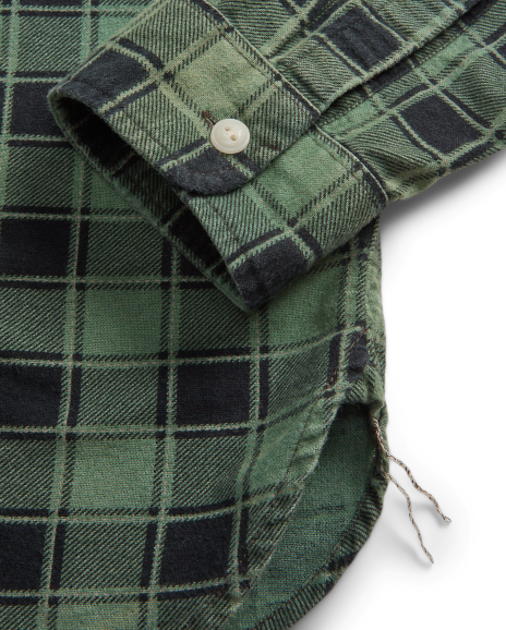 Ralph Lauren 格纹印花厚软棉质面料工作衬衫