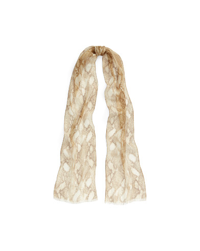 Ralph Lauren 蛇皮纹印花雪纺绸围巾
