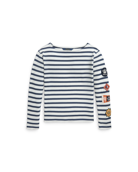 Ralph Lauren 条纹航海补片棉质T恤