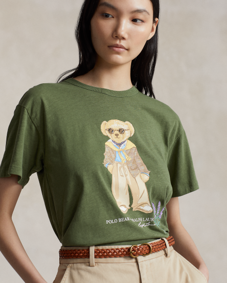 Ralph Lauren 宽松版Polo Bear棉质T恤