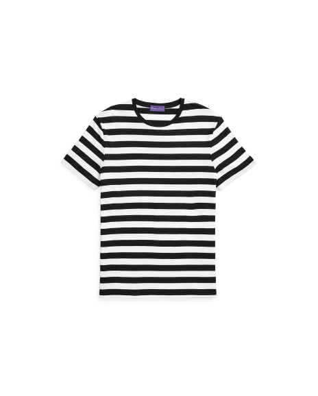 Ralph Lauren 条纹莱尔线棉质圆领T恤