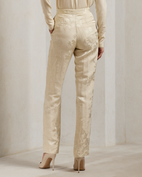 Ralph Lauren Seth花卉图案提花布长裤