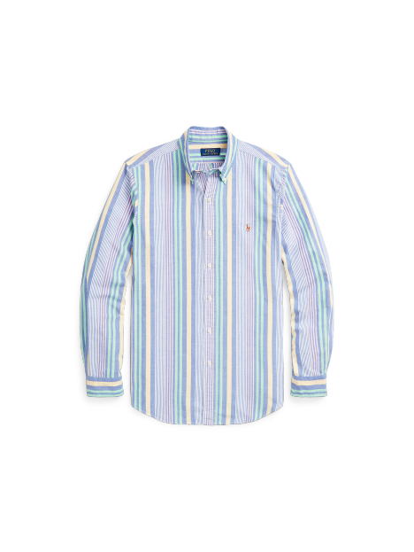 Ralph Lauren 经典版条纹棉牛津布衬衫