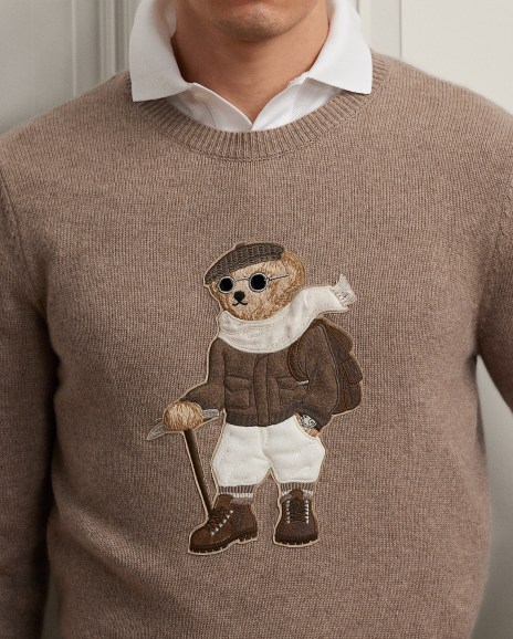 Ralph Lauren Polo Bear针织羊绒毛衫