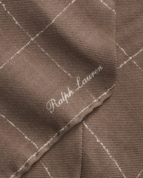 Ralph Lauren 窗格图案领巾