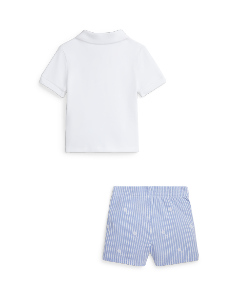 Ralph Lauren Polo衫和短裤套装