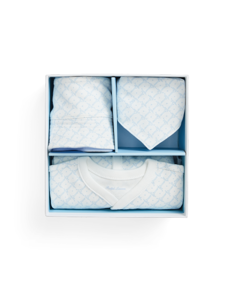 Ralph Lauren 印花棉三件式礼品套装