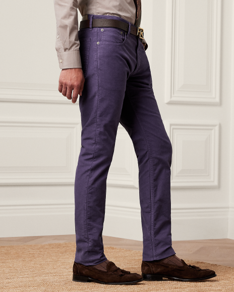 Ralph Lauren 修身版型磨毛弹力牛仔裤