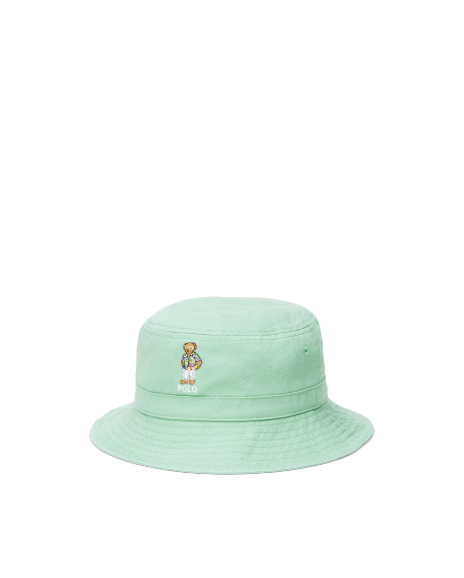 Ralph Lauren Polo Bear斜纹棉布渔夫帽
