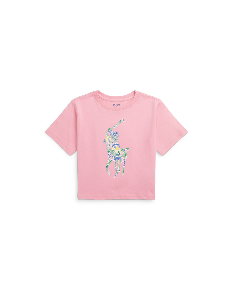 Ralph Lauren 花卉大马图案棉质T恤