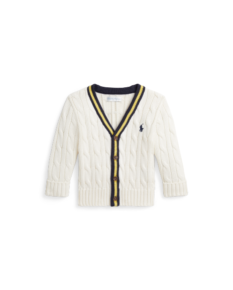 Ralph Lauren 棉质板球针织开襟衫