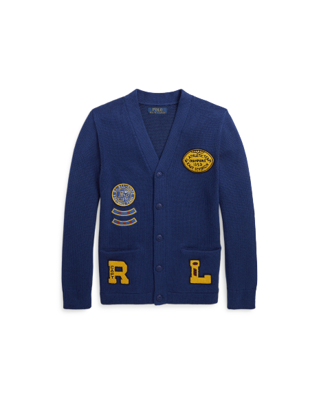 Ralph Lauren 学院风棉质针织开襟衫
