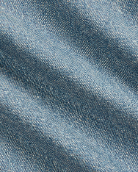 Ralph Lauren 刺绣靛蓝色青年布工作衬衫