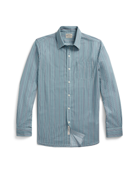 Ralph Lauren 修身版型条纹棉质梭织衬衫