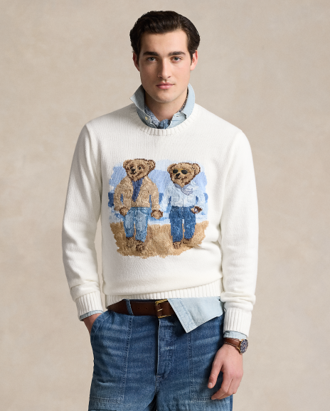 Ralph Lauren Polo Bear棉质针织衫