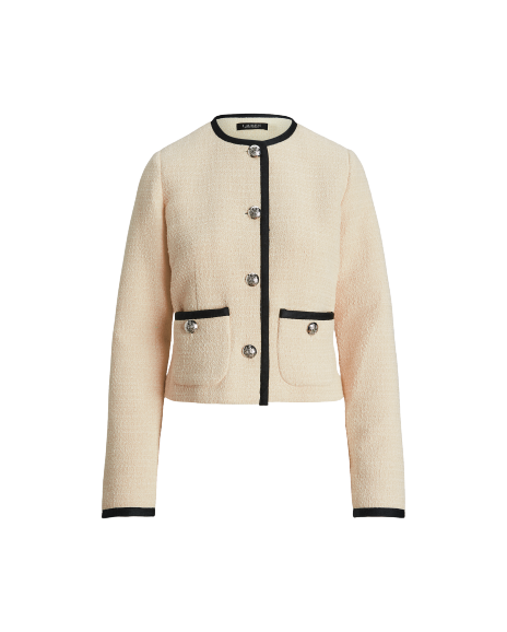 Ralph Lauren 双色结子绒短款夹克