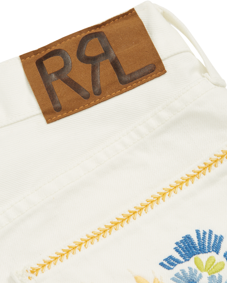Ralph Lauren 刺绣牛仔布短裤