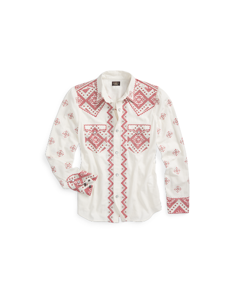 Ralph Lauren 刺绣西部风格衬衫