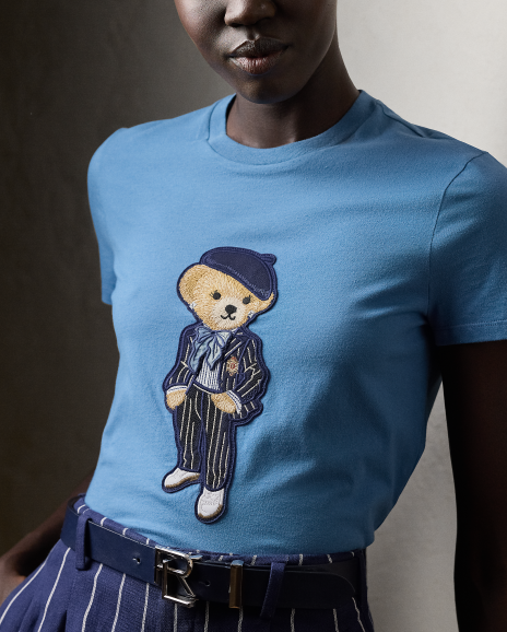Ralph Lauren 修身版板球Polo Bear棉质T恤
