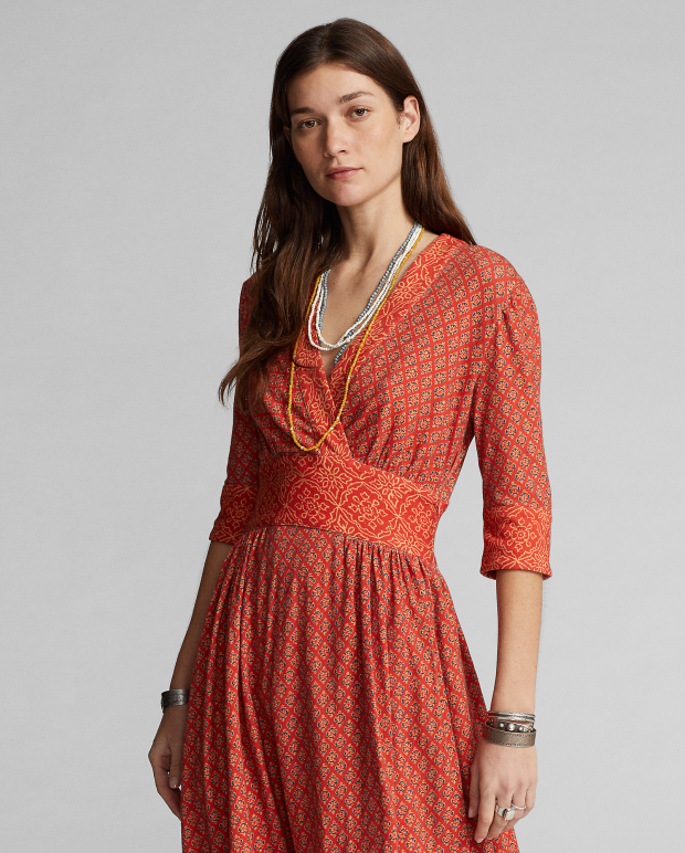 Ralph Lauren 印花平纹针织连衣裙