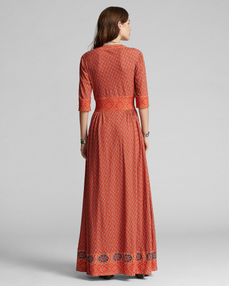 Ralph Lauren 印花平纹针织连衣裙