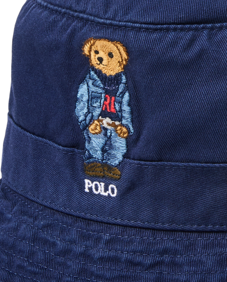 Ralph Lauren Polo Bear斜纹布渔夫帽