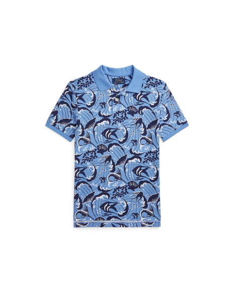 Ralph Lauren 礁石印花棉质Polo衫