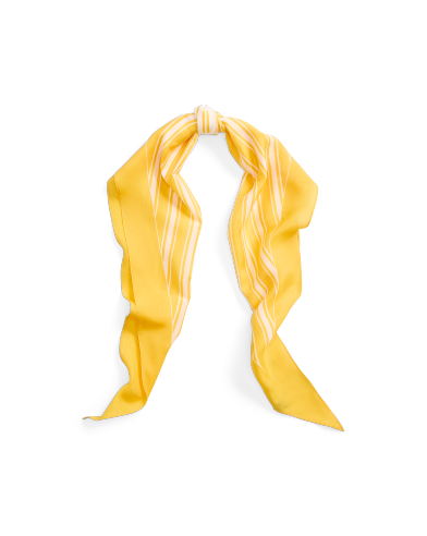 Ralph Lauren 徽标条纹菱形围巾