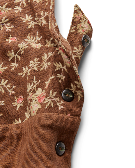Ralph Lauren 花卉图案平纹针织背带裤