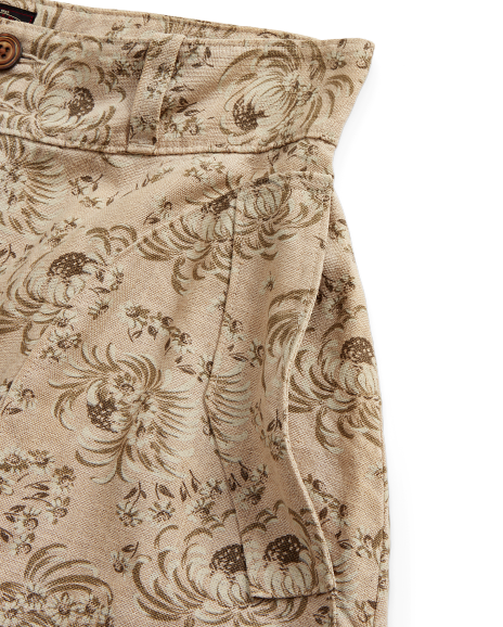 Ralph Lauren 花卉印花亚麻半身裙