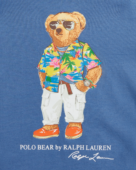Ralph Lauren Polo Bear色块棉质T恤