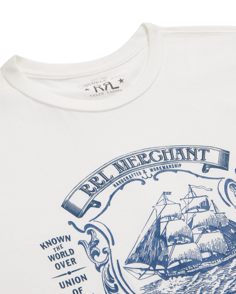 Ralph Lauren 棉质平纹针织图案T恤