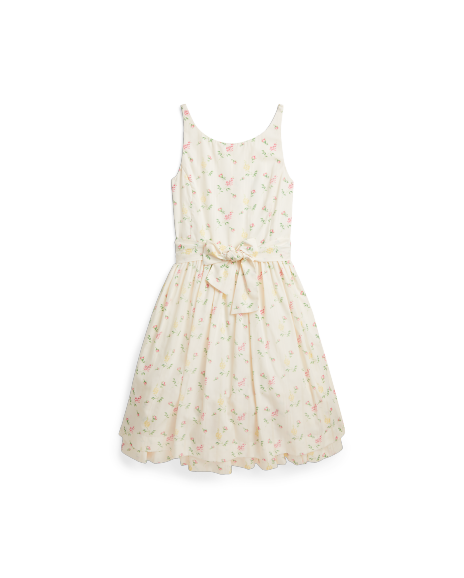 Ralph Lauren 条纹花卉图案连衣裙