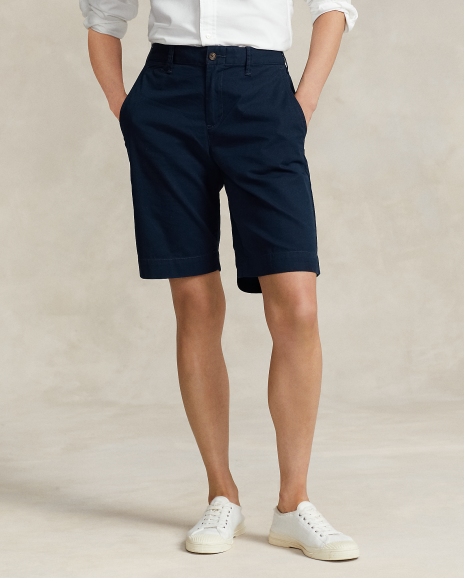 Ralph Lauren 经典版薄型斜纹棉布短裤