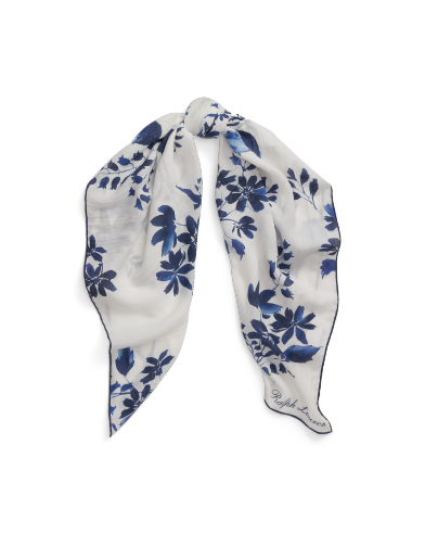 Ralph Lauren 花卉图案纹理方形围巾