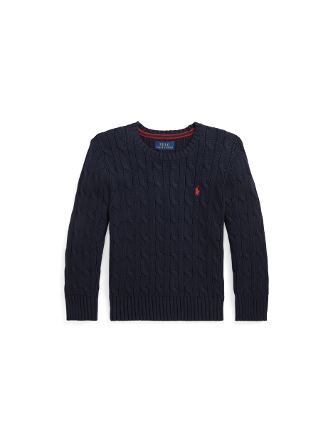 Ralph Lauren 绞花编结棉质针织衫