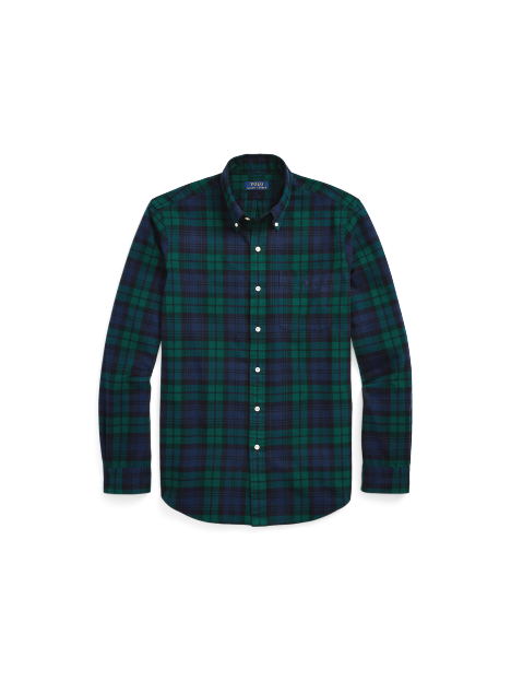 Ralph Lauren 经典版格纹棉牛津布衬衫