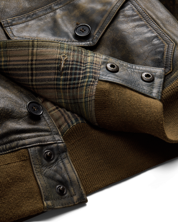 ヴィンテージ風【Polo Ralph Lauren】レザー ボンバージャケット Polo Ralph Lauren】Leather Bomber Jacketボンバージャケット