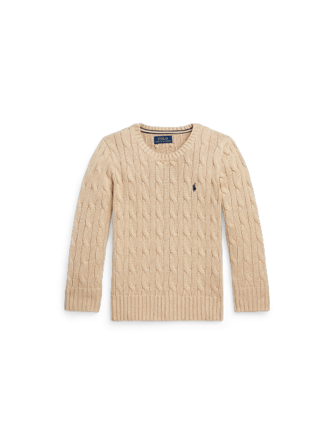Ralph Lauren 绞花编结棉质针织衫