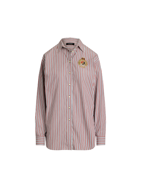 Ralph Lauren 宽松版型棉质条纹衬衫