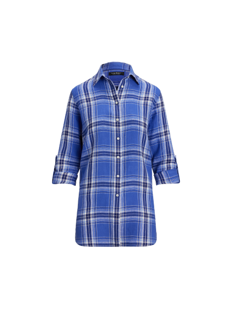 Ralph Lauren 经典版型格纹亚麻衬衫