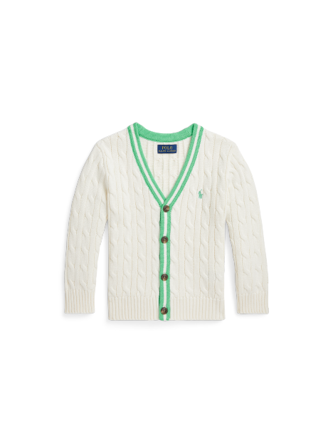 Ralph Lauren 棉质板球针织开襟衫