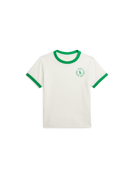 Ralph Lauren 徽标棉质平纹针织T恤