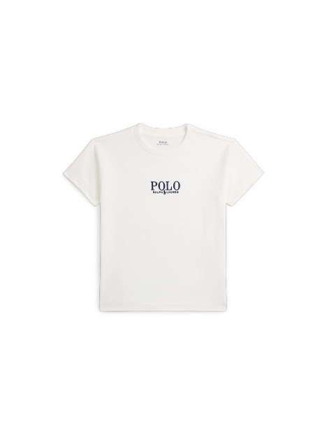 Ralph Lauren 徽标棉质平纹针织T恤