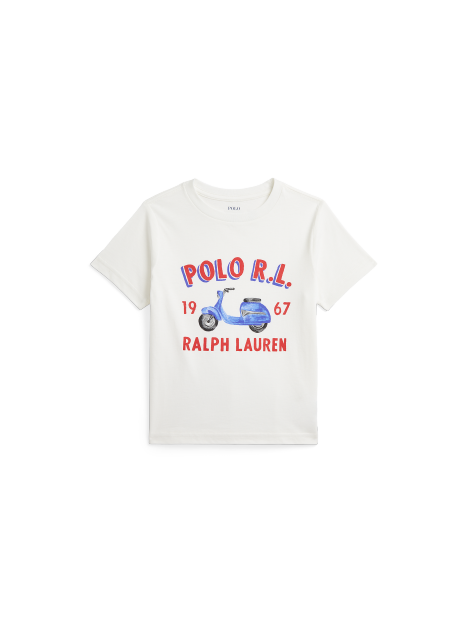 Ralph Lauren 徽标棉质平纹针织T恤