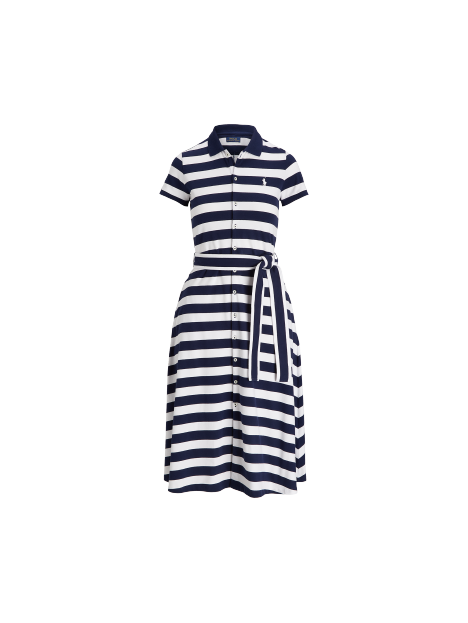 Ralph Lauren 条纹Polo衬衫式连衣裙