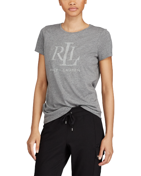 Ralph Lauren 微型铆钉平纹针织T恤