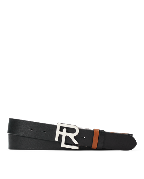 Ralph Lauren RL皮革徽章腰带